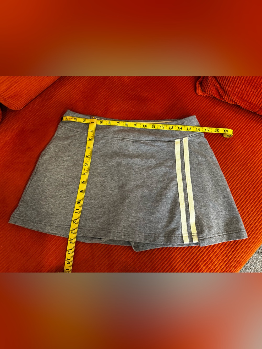 Gray Classic French Terry Athletic Skort - Size L - Picture 5 of 5